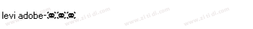 levi adobe字体转换